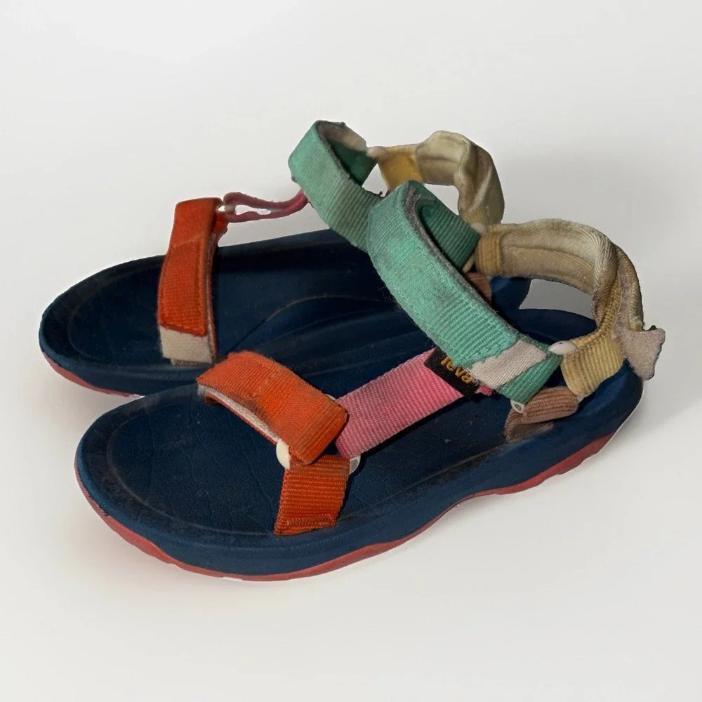 Kids Size 3 Colorblock Teva Original Universal 90s Multi Sandals Quick Dry